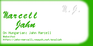 marcell jahn business card